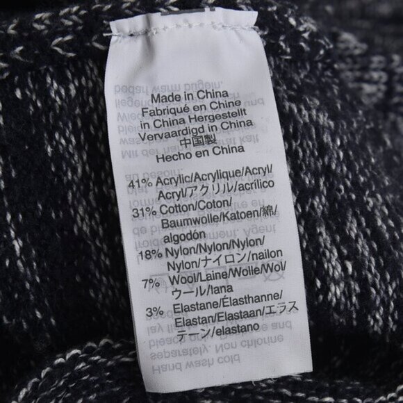 J. Crew Turtleneck Sweater Space Dyed Blue Black Size Small - Picture 8 of 10